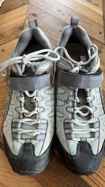 Specialized Women’s 8.5 Tahoe Mountain Bike Shoes Grey Teal Cycling MTB SPD